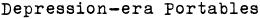 Depression portables